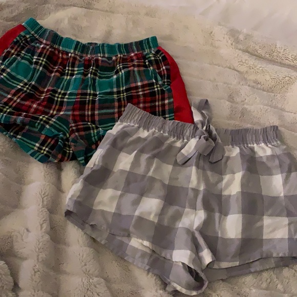 Garage + LaVieEnRose plaid flannel pj bottom pants bundle - Picture 1 of 5